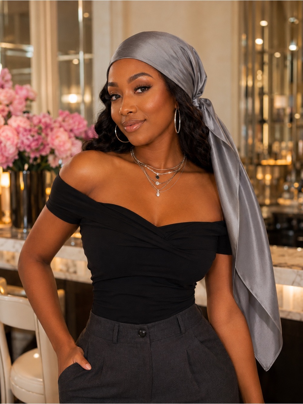 She Solid Baddie Scarf